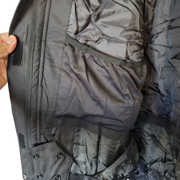 Women's Waterproof, Sky Jacket Windproof Hooded Raincoat For Winter Black X-Larg - Picture 4 of 15